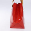 LOUIS VUITTON Monogram Vernis Reade PM Hand Bag Red Rouge M91088 LV Auth 132250-3