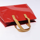 LOUIS VUITTON Monogram Vernis Reade PM Hand Bag Red Rouge M91088 LV Auth 132250-6
