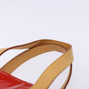 LOUIS VUITTON Monogram Vernis Reade PM Hand Bag Red Rouge M91088 LV Auth 132250-8
