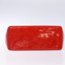 LOUIS VUITTON Monogram Vernis Reade PM Hand Bag Red Rouge M91088 LV Auth 132250-5