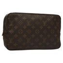 LOUIS VUITTON Monogram Trousse Toilette 28 Clutch Bag M47522 LV Auth 132251-1