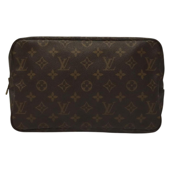 LOUIS VUITTON Monogram Trousse Toilette 28 Clutch Bag M47522 LV Auth 132251