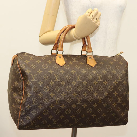 LOUIS VUITTON Monogram Speedy 40 Hand Bag M41522 LV Auth 132253