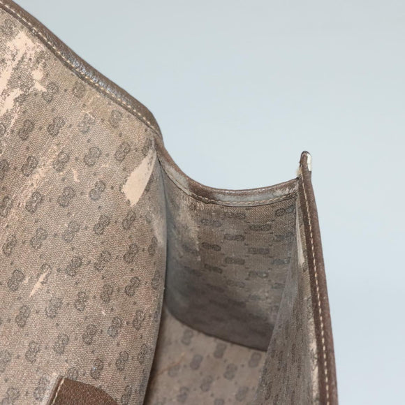 GUCCI GG Supreme Web Sherry Line Clutch Bag PVC Beige Red Green Auth 132258