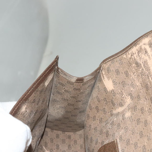 GUCCI GG Supreme Web Sherry Line Clutch Bag PVC Beige Red Green Auth 132258