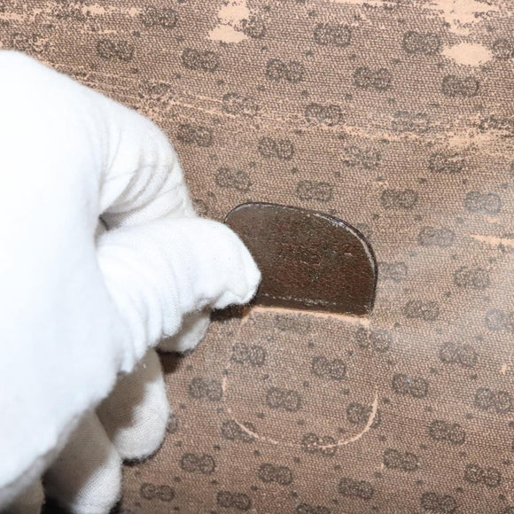 GUCCI GG Supreme Web Sherry Line Clutch Bag PVC Beige Red Green Auth 132258