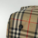 Burberrys Nova Check Boston Bag Canvas Beige Gold Auth 132261-9