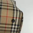 Burberrys Nova Check Boston Bag Canvas Beige Gold Auth 132261-14