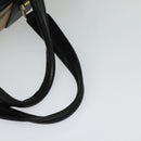 Burberrys Nova Check Boston Bag Canvas Beige Gold Auth 132261-7