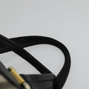 Burberrys Nova Check Boston Bag Canvas Beige Gold Auth 132261-8