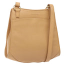 LOEWE Shoulder Bag Leather Beige Gold Auth 132265-1