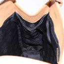 LOEWE Shoulder Bag Leather Beige Gold Auth 132265-20