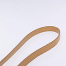 LOEWE Shoulder Bag Leather Beige Gold Auth 132265-8