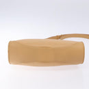 LOEWE Shoulder Bag Leather Beige Gold Auth 132265-5