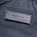 BALENCIAGA Classic Clip M Clutch Bag Leather Black Silver 273022 Auth 132272-13