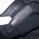 BALENCIAGA Classic Clip M Clutch Bag Leather Black Silver 273022 Auth 132272-18