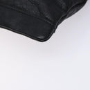 BALENCIAGA Classic Clip M Clutch Bag Leather Black Silver 273022 Auth 132272-8