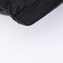 BALENCIAGA Classic Clip M Clutch Bag Leather Black Silver 273022 Auth 132272-9