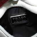 PRADA Sports Shoulder Bag Cotton Silver Auth 132275-17