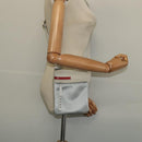 PRADA Sports Shoulder Bag Cotton Silver Auth 132275-21