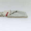 PRADA Sports Shoulder Bag Cotton Silver Auth 132275-3