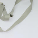 PRADA Sports Shoulder Bag Cotton Silver Auth 132275-7