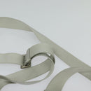 PRADA Sports Shoulder Bag Cotton Silver Auth 132275-8