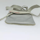 PRADA Sports Shoulder Bag Cotton Silver Auth 132275-5