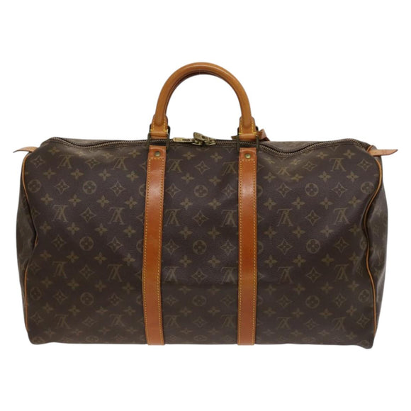 LOUIS VUITTON Monogram Keepall 50 Boston Bag M41426 LV Auth 132281