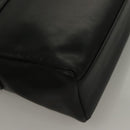 BURBERRY Nova Check Shoulder Bag Leather Black Gold Auth 132286-12