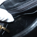 BURBERRY Nova Check Shoulder Bag Leather Black Gold Auth 132286-15