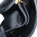 BURBERRY Nova Check Shoulder Bag Leather Black Gold Auth 132286-20