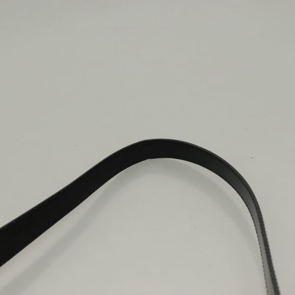 BURBERRY Nova Check Shoulder Bag Leather Black Gold Auth 132286