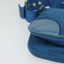 PRADA Shoulder Bag Nylon Blue Silver Auth 132289-14