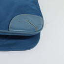 PRADA Shoulder Bag Nylon Blue Silver Auth 132289-15