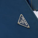 PRADA Shoulder Bag Nylon Blue Silver Auth 132289-17