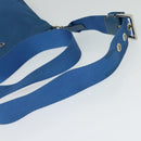 PRADA Shoulder Bag Nylon Blue Silver Auth 132289-7