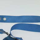 PRADA Shoulder Bag Nylon Blue Silver Auth 132289-8