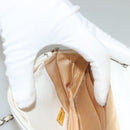 CHANEL COCO Mark Chain Wallet Caviar Skin White CC Auth 132293-23