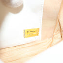 CHANEL COCO Mark Chain Wallet Caviar Skin White CC Auth 132293-12