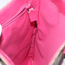 GUCCI GG Supreme Hand Bag PVC Beige Silver 117551 Auth 132297-18