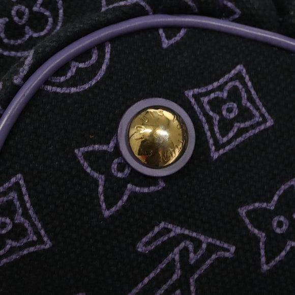 LOUIS VUITTON Beach line Cabas Ipanema PM Bag Canvas Purple M95983 Auth 132301
