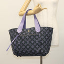 LOUIS VUITTON Beach line Cabas Ipanema PM Bag Canvas Purple M95983 Auth 132301-26