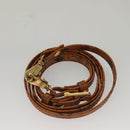 MCM Logogram Vicetos Mini Boston Bag PVC Leather 2way Brown Gold Auth 132305-20