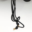 BURBERRY Blue Label Tote Bag Straw Gold Black Auth 132307-7