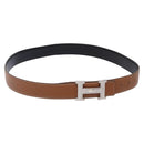 HERMES Constance Belt Leather 38.6"" Brown Auth 132309-1