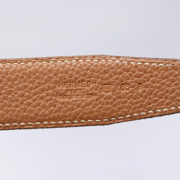 HERMES Constance Belt Leather 38.6"" Brown Auth 132309