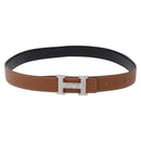 HERMES Constance Belt Leather 38.6"" Brown Auth 132309-2
