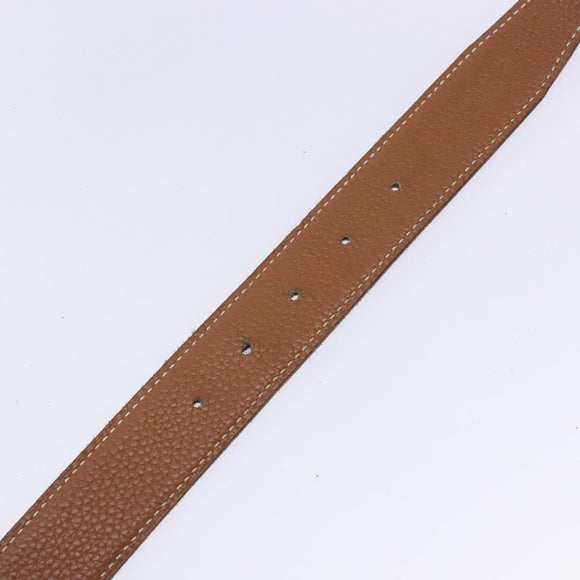 HERMES Constance Belt Leather 38.6"" Brown Auth 132309