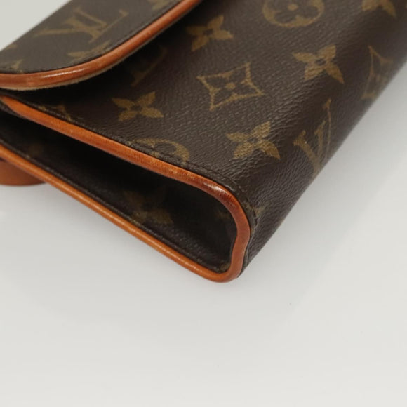 LOUIS VUITTON Monogram Pochette Florentine Waist bag M51855 LV Auth 132335